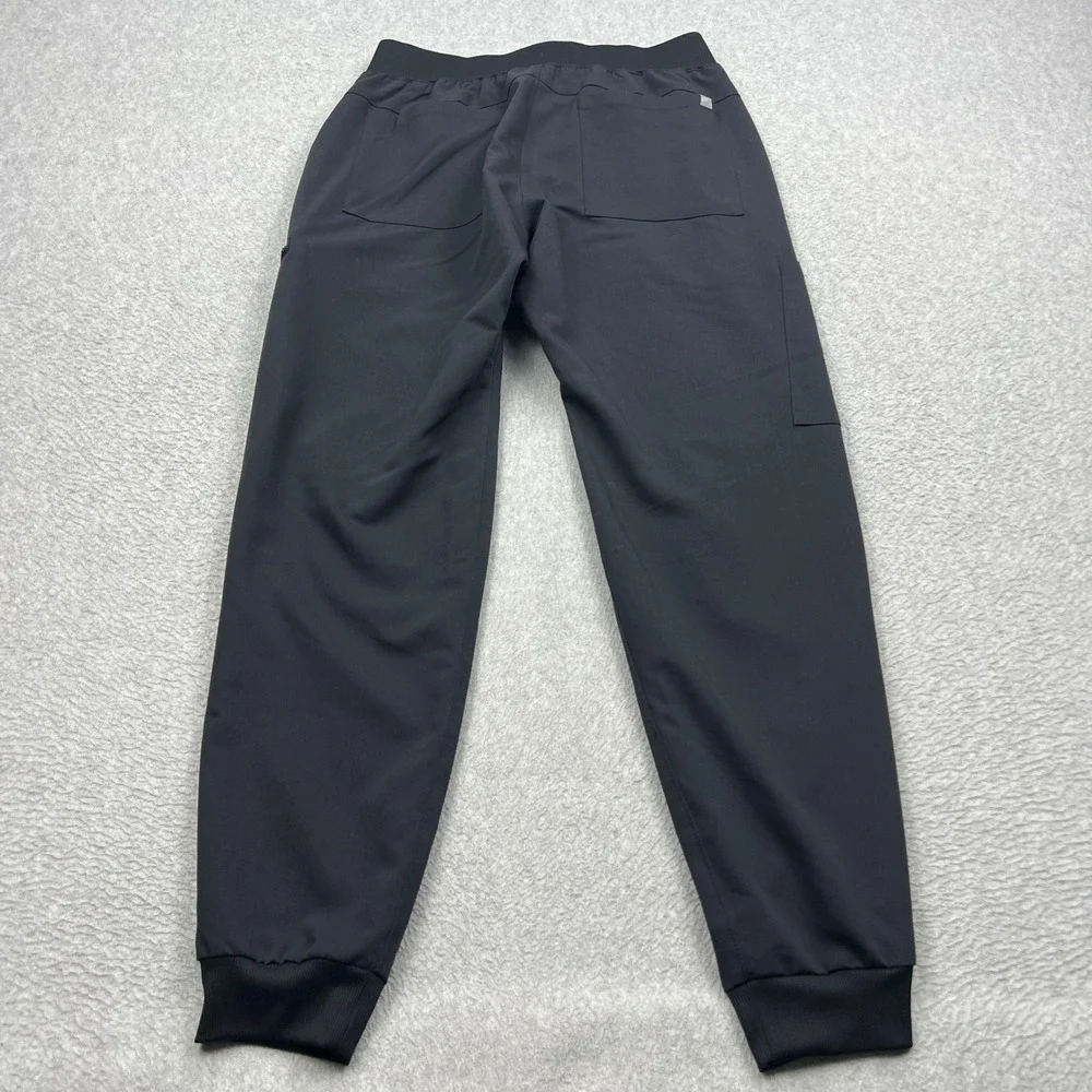 Fabletics All-Shift Scrub Jogger Mens Small Black Medical Drawstring GJ2500501